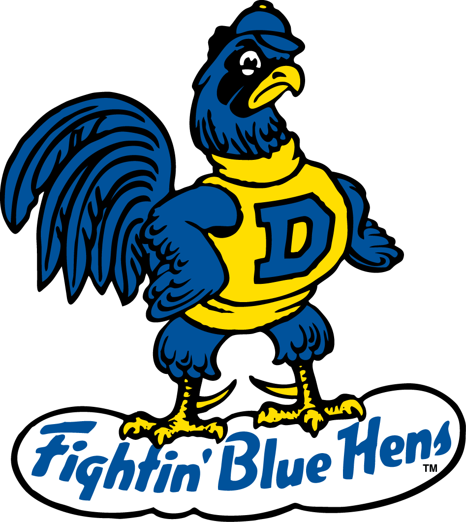 Delaware Blue Hens 1967-1986 Secondary Logo iron on paper